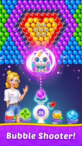 Скачать Bubble Shooter Home взлом на бесконечные деньги + мод меню screen 1