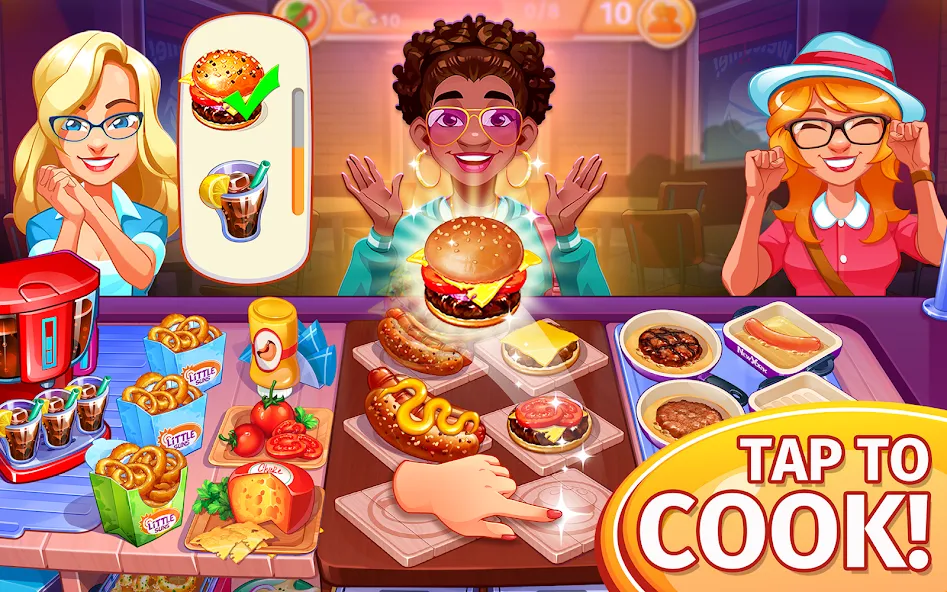 Скачать Cooking Craze: Restaurant Game взлом на бесконечные деньги + мод меню screen 1