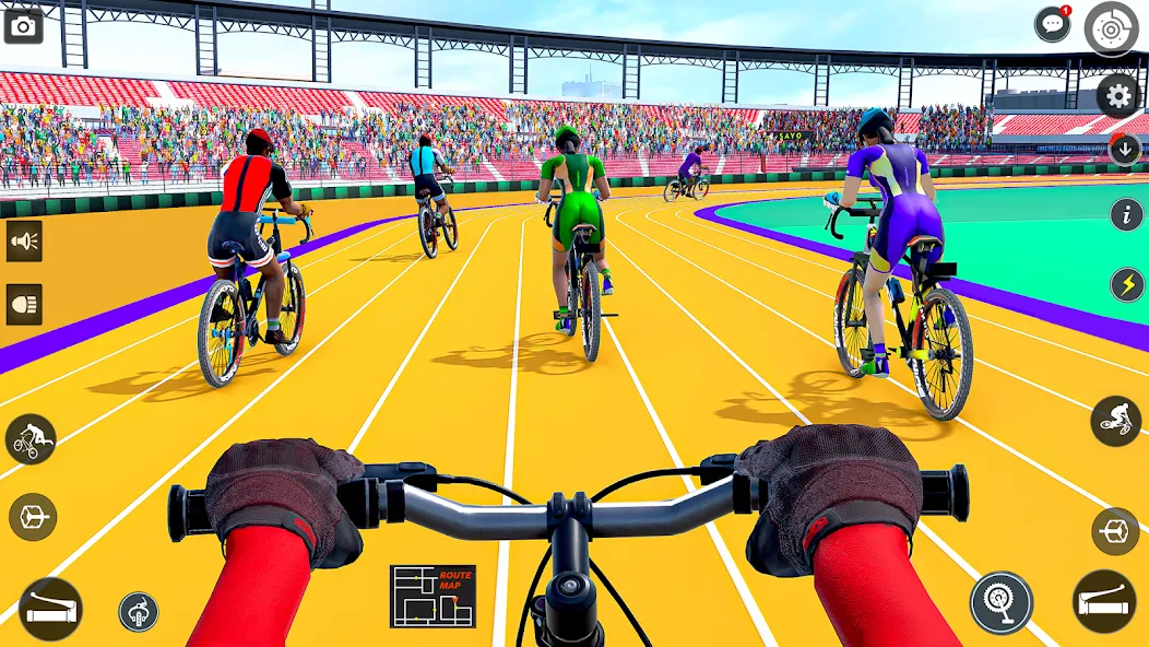 Скачать BMX Cycle Race 3d Cycle Games (гонка на велосипедах 3D игры на велосипеде) взлом на бесконечные деньги + мод меню screen 1