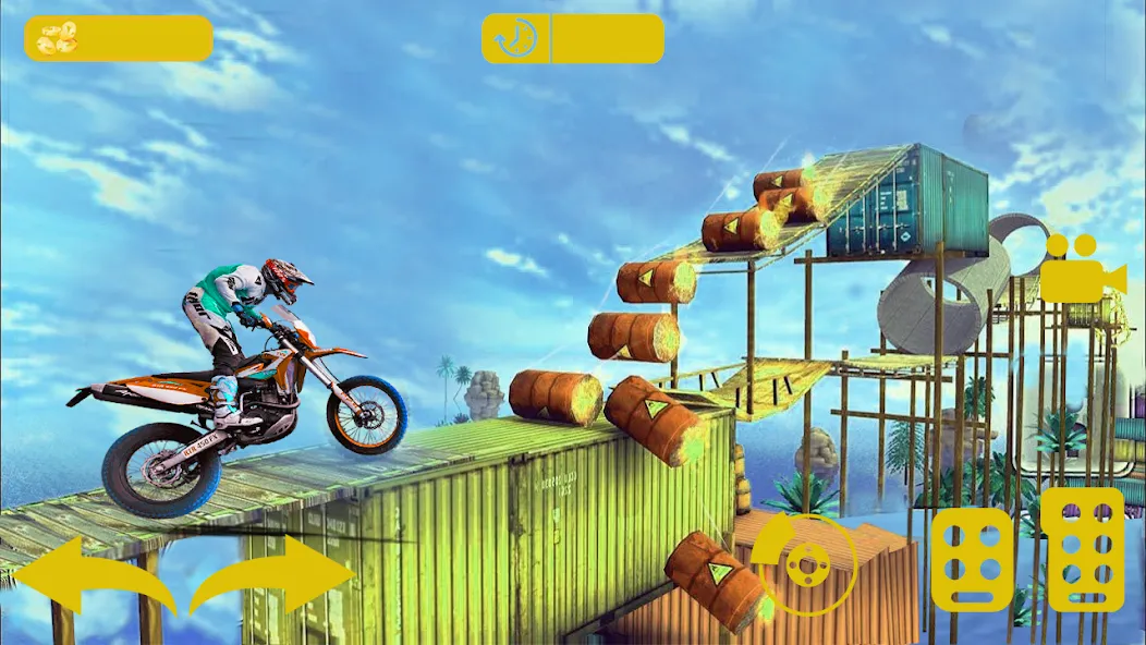 Скачать Bike stunt 3d games-Bike games взлом на бесконечные деньги + мод меню screen 1