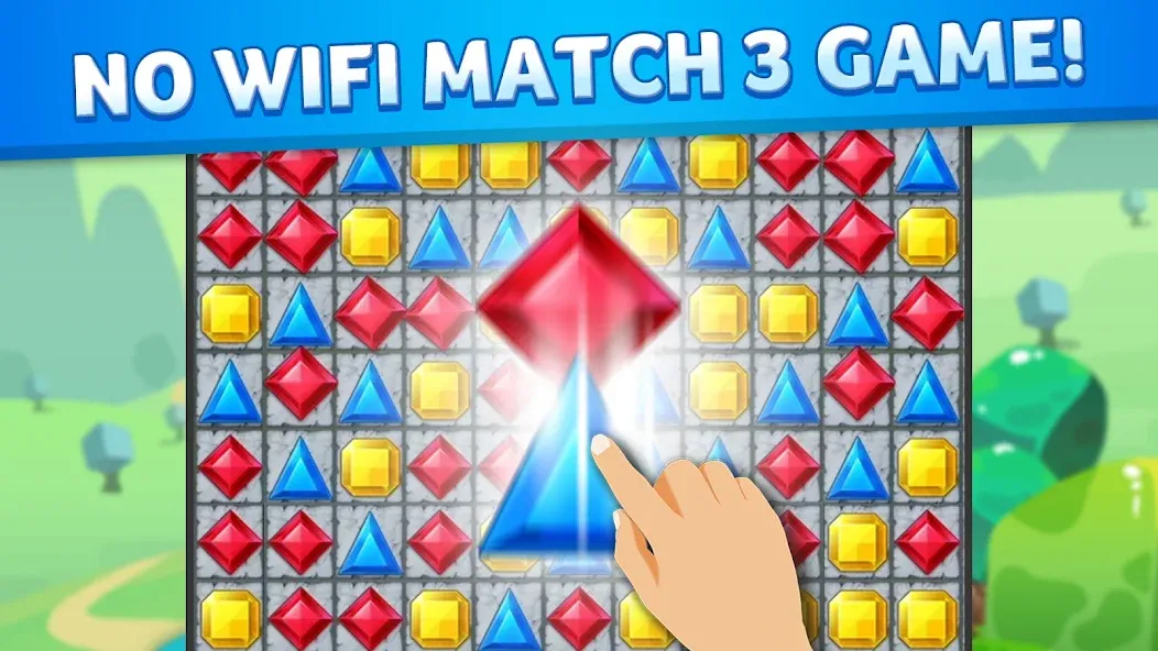 Скачать Jewel Match King взлом на бесконечные деньги + мод меню screen 1