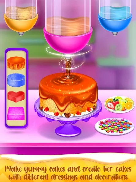 Скачать Cake Maker Cooking Cake Games взлом на бесконечные деньги + мод меню screen 2