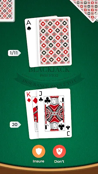 Скачать Blackjack (Блэкджек) взлом на бесконечные деньги + мод меню screen 3