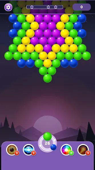 Скачать Bubble Shooter Rainbow взлом на бесконечные деньги + мод меню screen 1