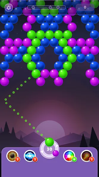 Скачать Bubble Shooter Rainbow взлом на бесконечные деньги + мод меню screen 4