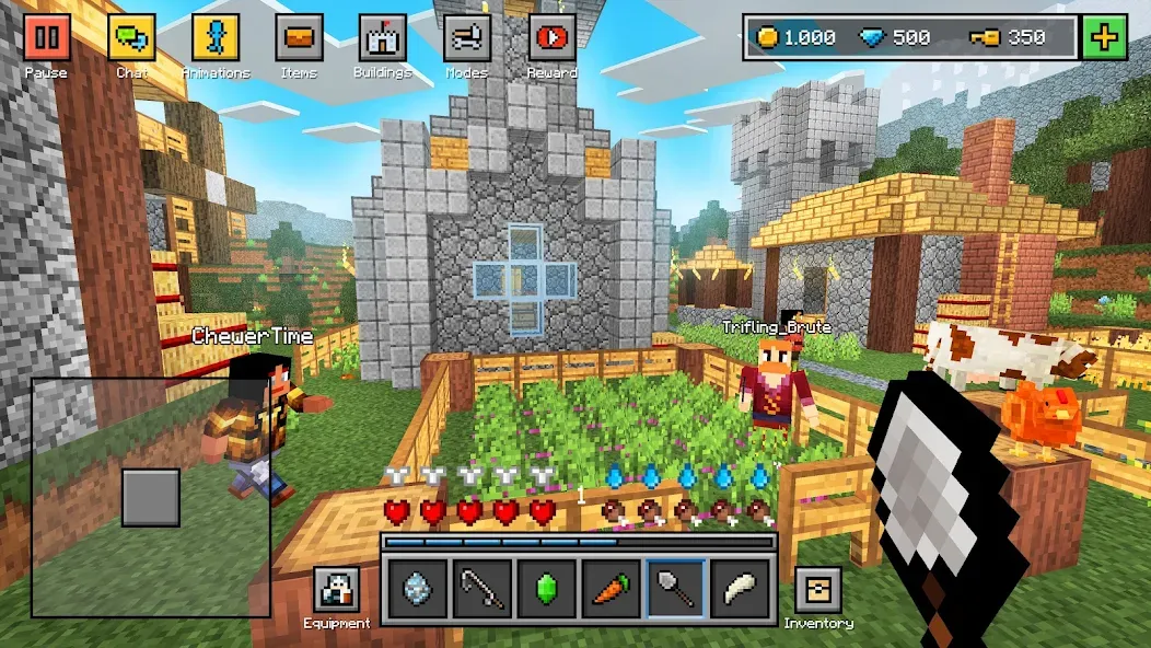 Скачать Block World 3D: Craft & Build взлом на бесконечные деньги + мод меню screen 1