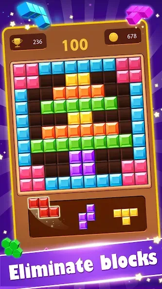 Скачать Block Gems: Block Puzzle Games (Блок драгоценные камни) взлом на бесконечные деньги + мод меню screen 2