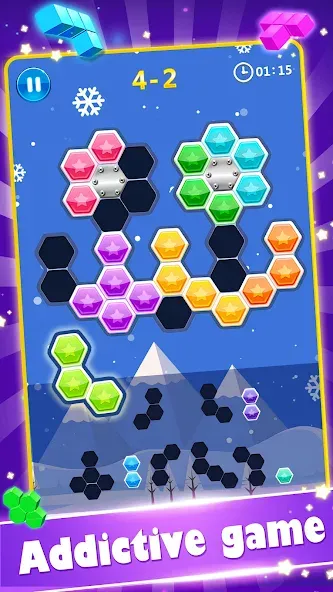 Скачать Block Gems: Block Puzzle Games (Блок драгоценные камни) взлом на бесконечные деньги + мод меню screen 3