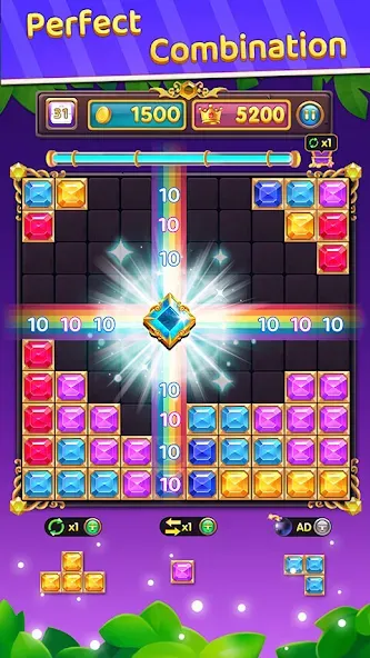 Скачать Block Puzzle: Block Blast! взлом на бесконечные деньги + мод меню screen 4