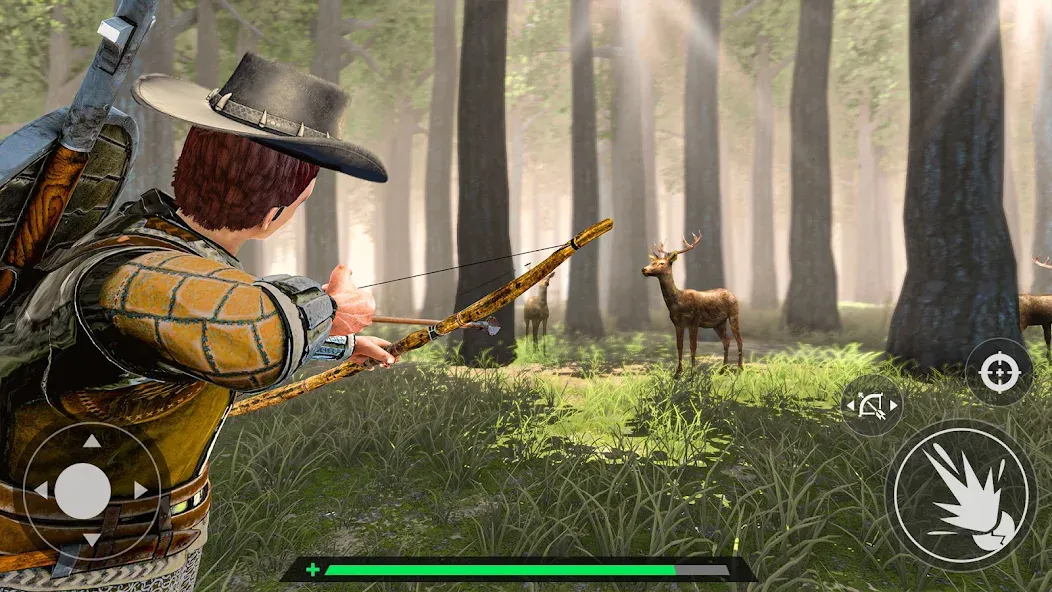 Скачать Animal Archery Hunting Games взлом на бесконечные деньги + мод меню screen 1