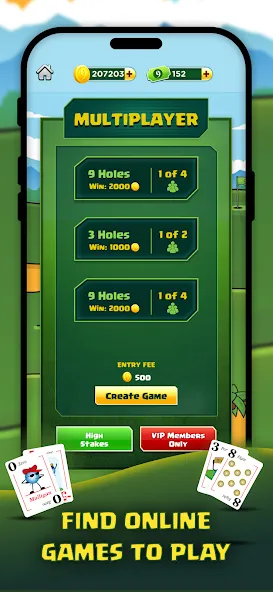 Скачать Play Nine: Golf Card Game (Плей Найн) взлом на бесконечные деньги + мод меню screen 3