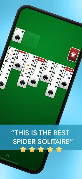 Скачать Spider Solitaire взлом на бесконечные деньги + мод меню screen 1