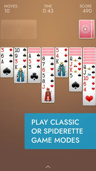 Скачать Spider Solitaire взлом на бесконечные деньги + мод меню screen 5