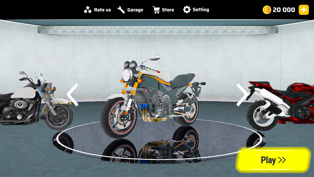 Скачать Moto Bike Race 3D Motorcycles взлом на бесконечные деньги + мод меню screen 5