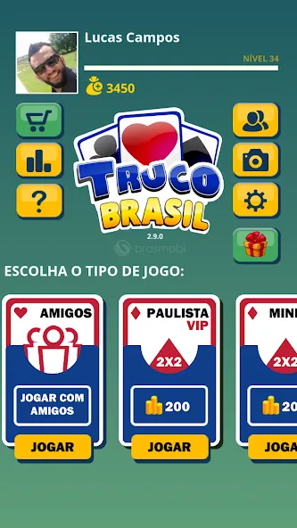 Скачать Truco Brasil — Truco online (Труко Бразиль) взлом на бесконечные деньги + мод меню screen 1