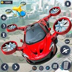 Flying Car Robot Game Car Game