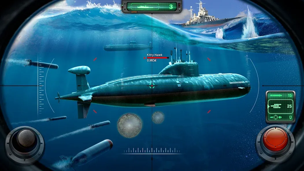 Скачать Sea War: Raid (Юбоат) взлом на бесконечные деньги + мод меню screen 3