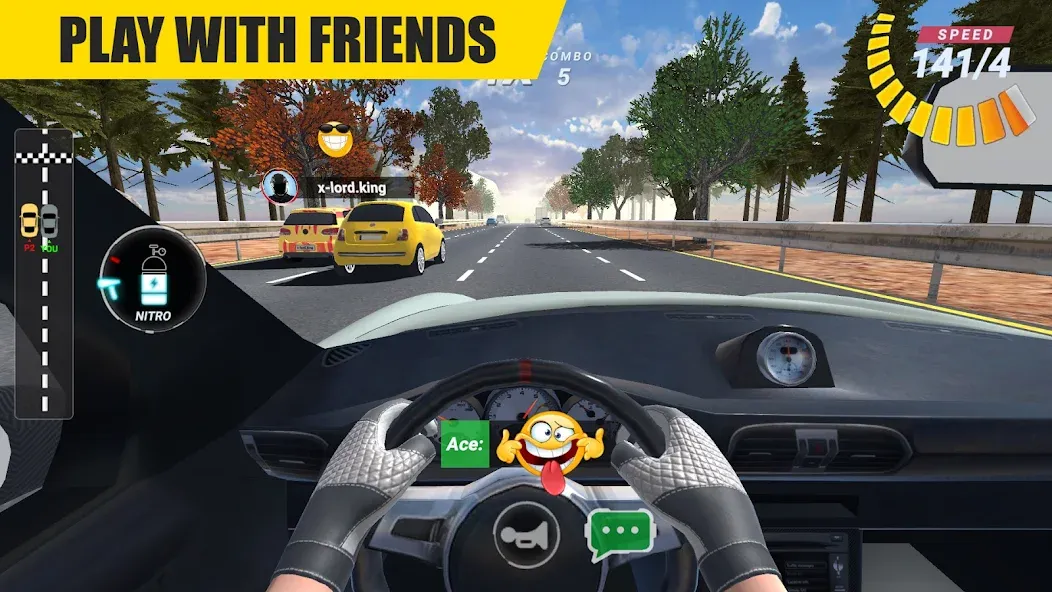 Скачать Racing Online:Car Driving Game взлом на бесконечные деньги + мод меню screen 2