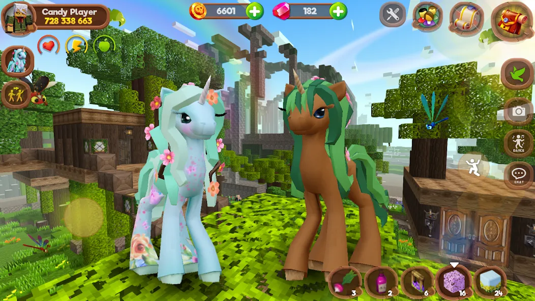 Скачать Pony World Craft взлом на бесконечные деньги + мод меню screen 3