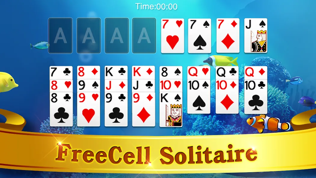 Скачать FreeCell Solitaire взлом на бесконечные деньги + мод меню screen 5