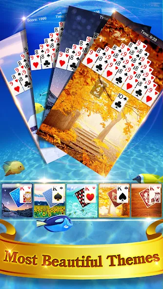 Скачать Pyramid Solitaire взлом на бесконечные деньги + мод меню screen 4