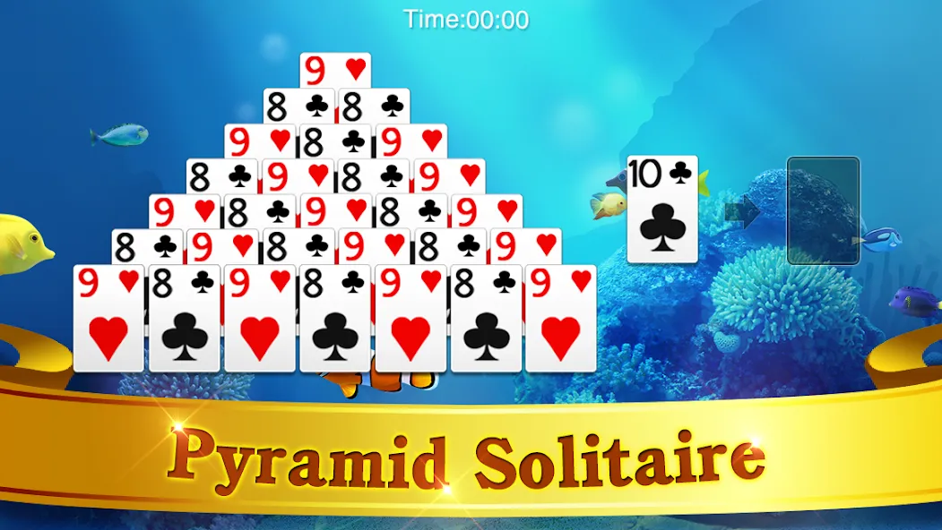 Скачать Pyramid Solitaire взлом на бесконечные деньги + мод меню screen 5