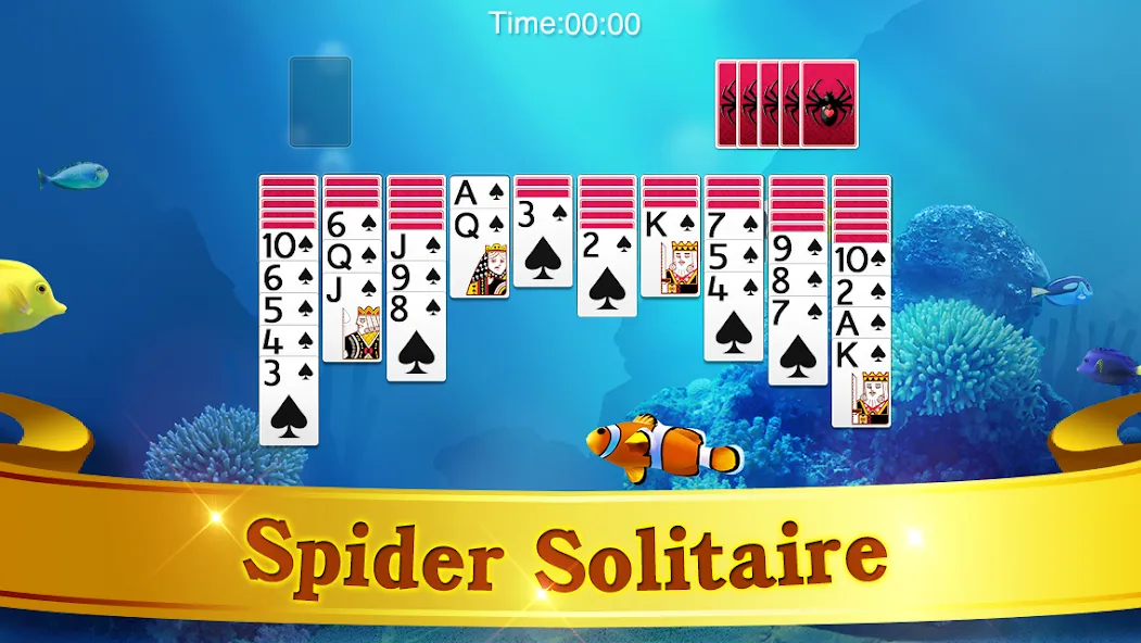 Скачать Spider Solitaire взлом на бесконечные деньги + мод меню screen 5