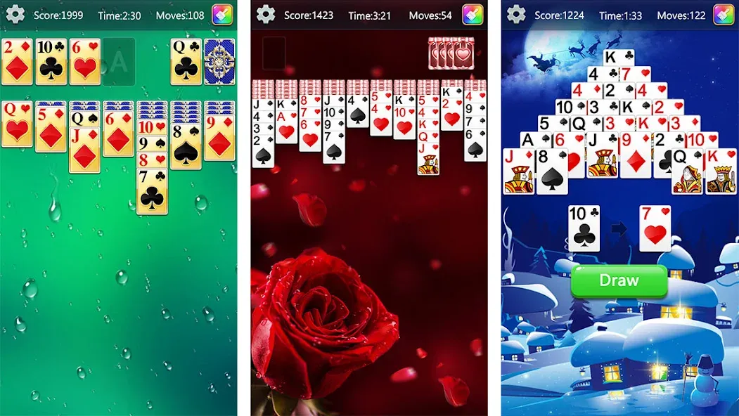 Скачать Solitaire Collection Fun (Солитер Коллекция Фан) взлом на бесконечные деньги + мод меню screen 1