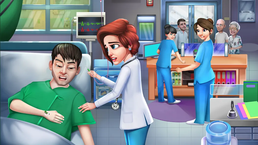 Скачать Doctor Hospital Games Offline взлом на бесконечные деньги + мод меню screen 1