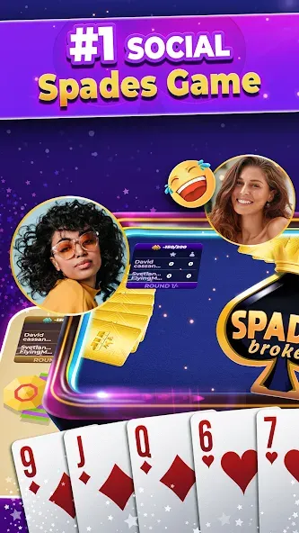 Скачать VIP Spades — Online Card Game (ВИП Спейдс) взлом на бесконечные деньги + мод меню screen 2