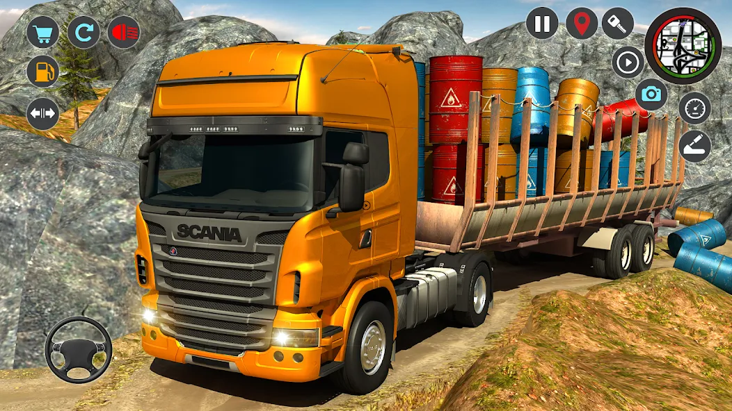 Скачать Transport Simulator Truck Game взлом на бесконечные деньги + мод меню screen 4