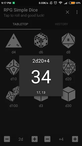 Скачать RPG Simple Dice взлом на бесконечные деньги + мод меню screen 2