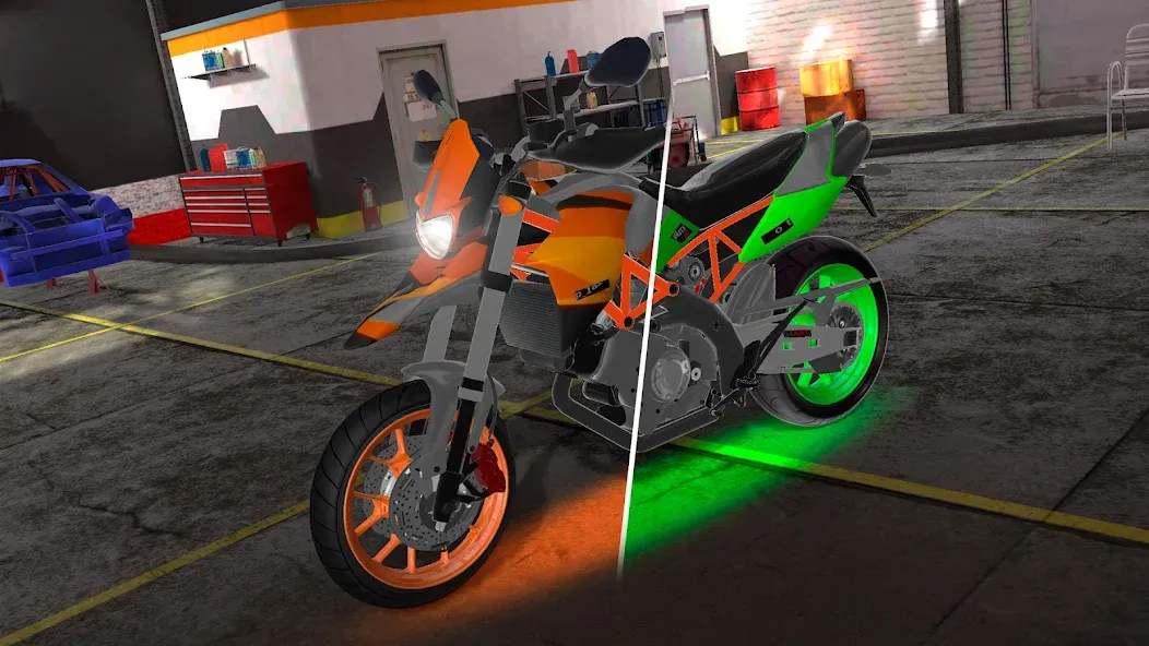 Скачать Motorcycle Real Simulator (Мотоцикл Реальный Симулятор) взлом на бесконечные деньги + мод меню screen 2