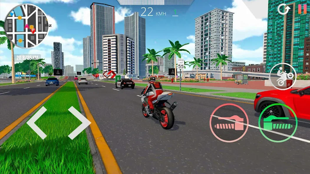 Скачать Motorcycle Real Simulator (Мотоцикл Реальный Симулятор) взлом на бесконечные деньги + мод меню screen 4