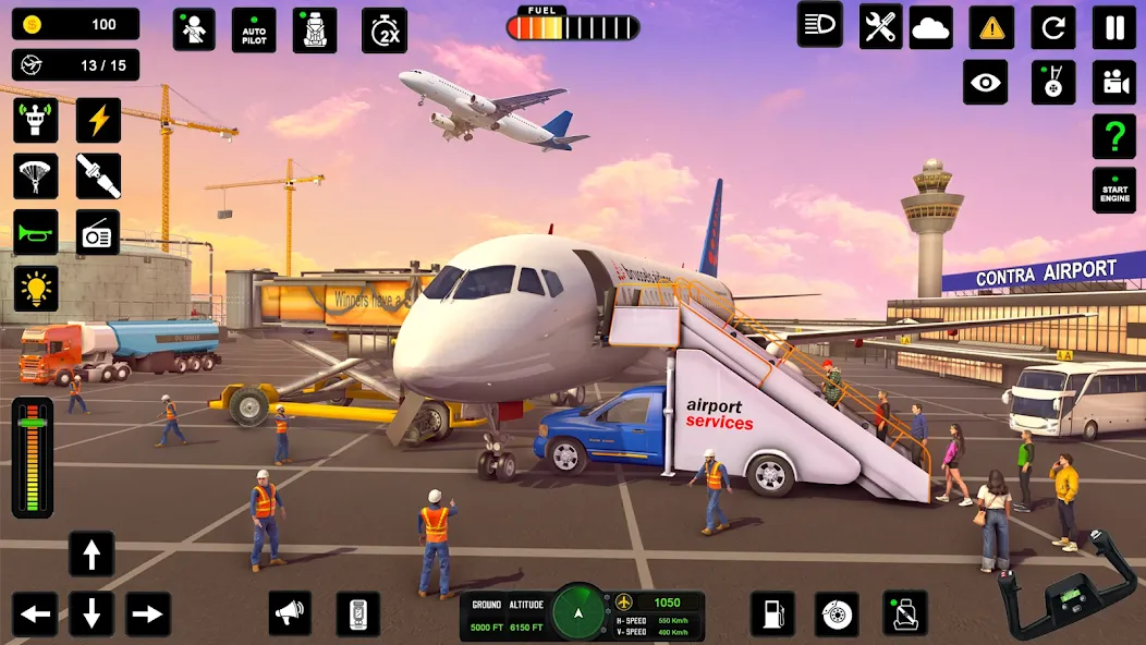 Скачать City Pilot Cargo Plane Games (Сити Пилот Карго Плейн Геймс) взлом на бесконечные деньги + мод меню screen 3