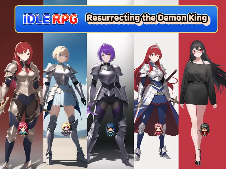 Скачать Idle RPG : Reviving Demon King взлом на бесконечные деньги + мод меню screen 1