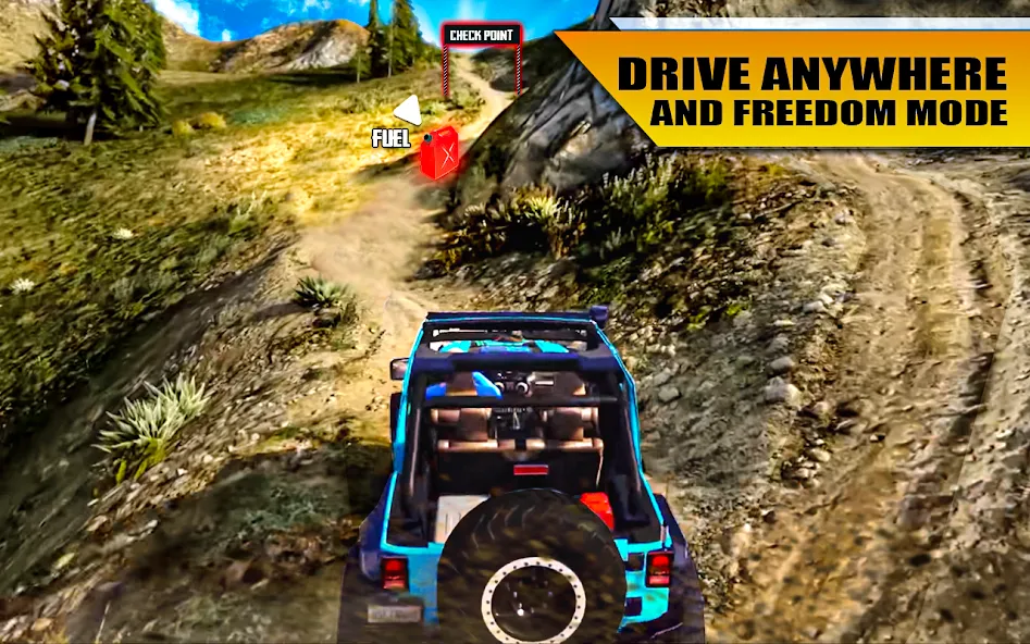 Скачать Off Road Jeep Drive Simulator взлом на бесконечные деньги + мод меню screen 1