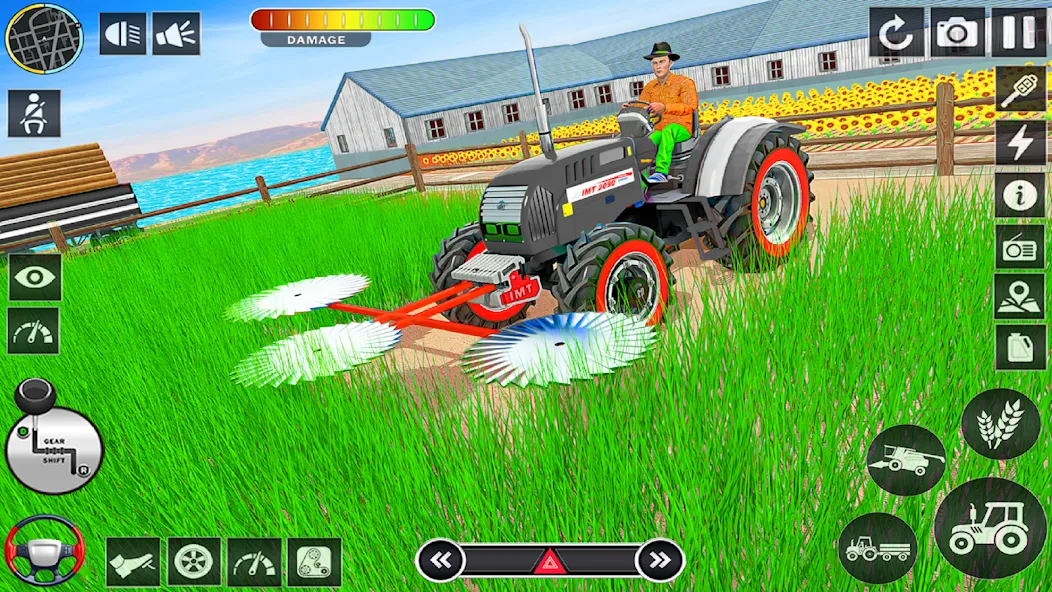 Скачать Big Tractor Farming Simulator (Биг Трактор Фарминг Симулятор) взлом на бесконечные деньги + мод меню screen 4