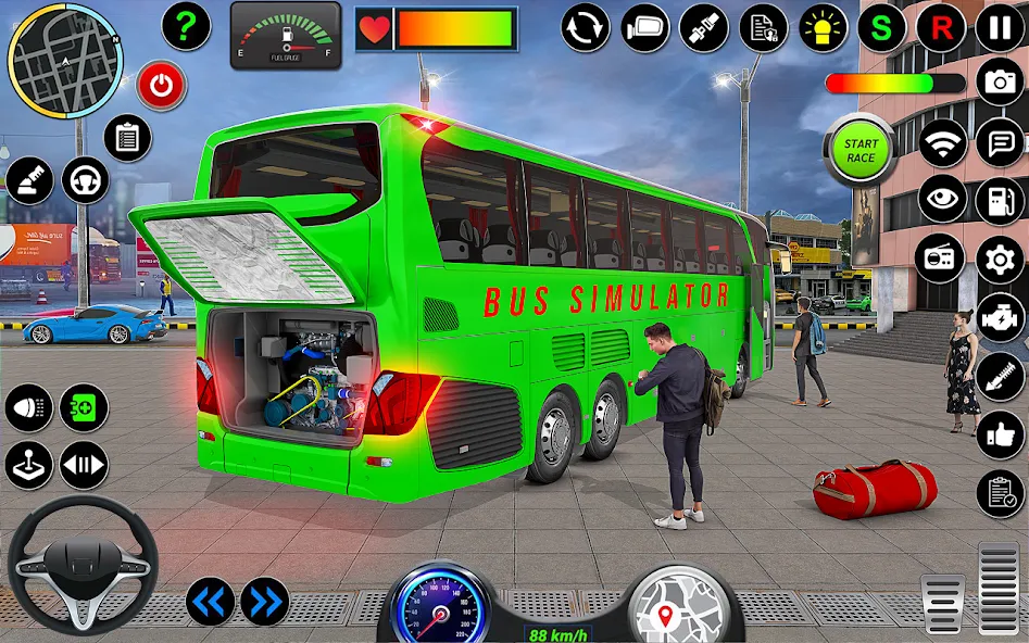 Скачать City Bus Simulator 3D Bus Game (Симулятор городского автобуса 3D  игра   ) взлом на бесконечные деньги + мод меню screen 2