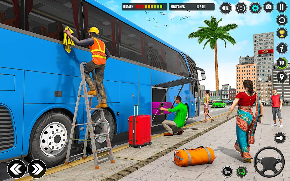 Скачать City Bus Simulator 3D Bus Game (Симулятор городского автобуса 3D  игра   ) взлом на бесконечные деньги + мод меню screen 3