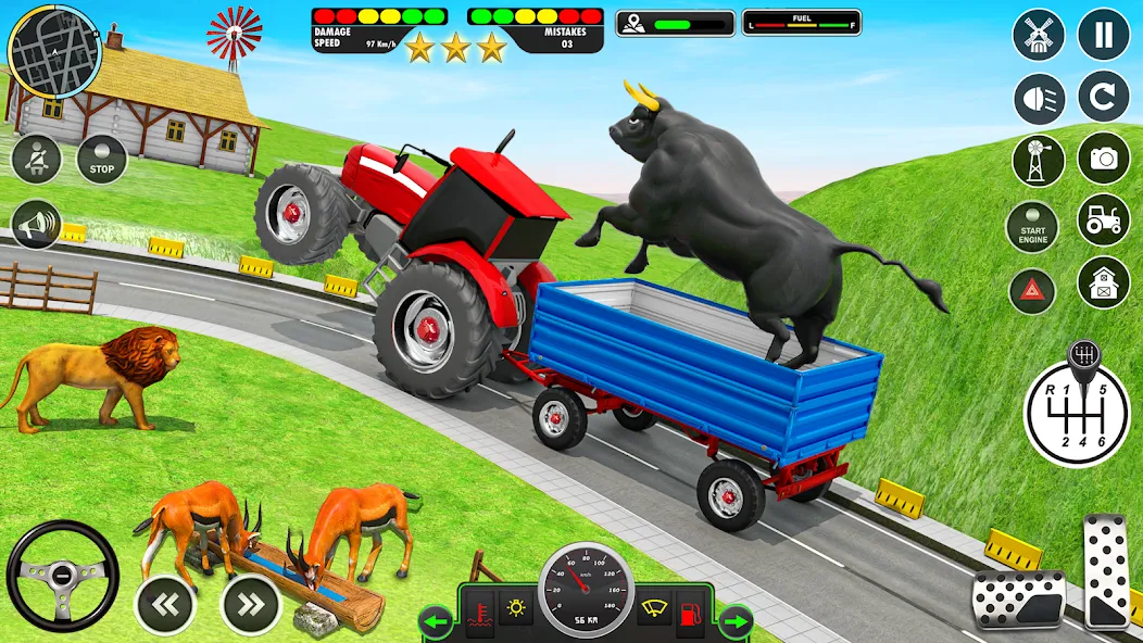 Скачать Animal Transport Truck Game 3D взлом на бесконечные деньги + мод меню screen 3