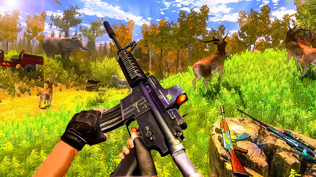 Скачать Animal Hunting -Shooting Games (Энимал Хантинг) взлом на бесконечные деньги + мод меню screen 2