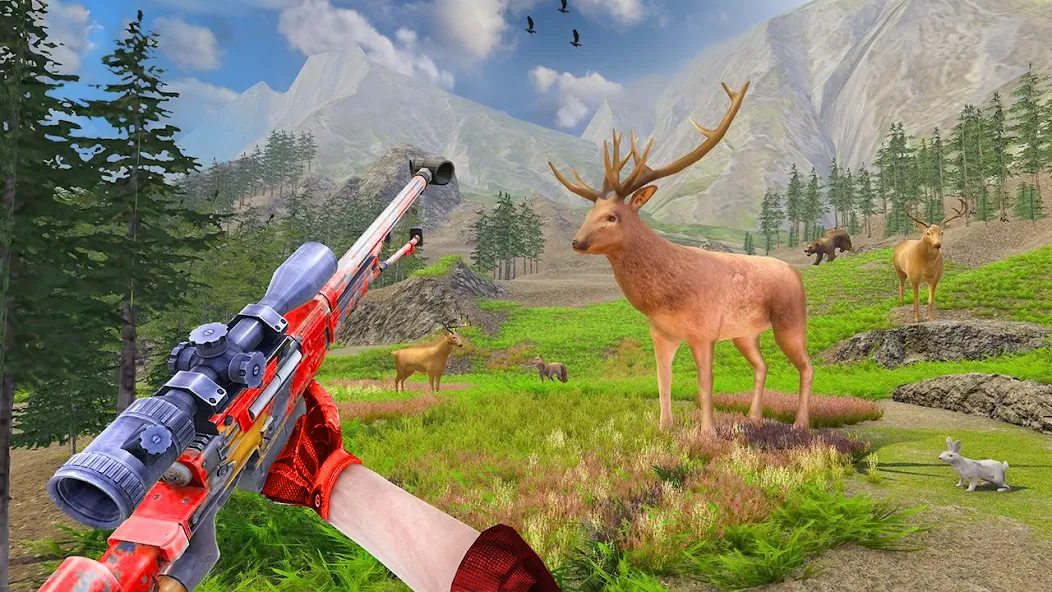 Скачать Animal Hunting -Shooting Games (Энимал Хантинг) взлом на бесконечные деньги + мод меню screen 3