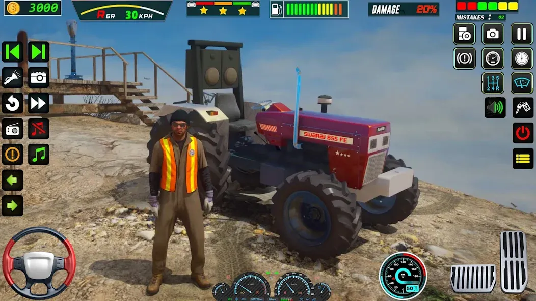 Скачать US Tractor Farming Games 3d взлом на бесконечные деньги + мод меню screen 3