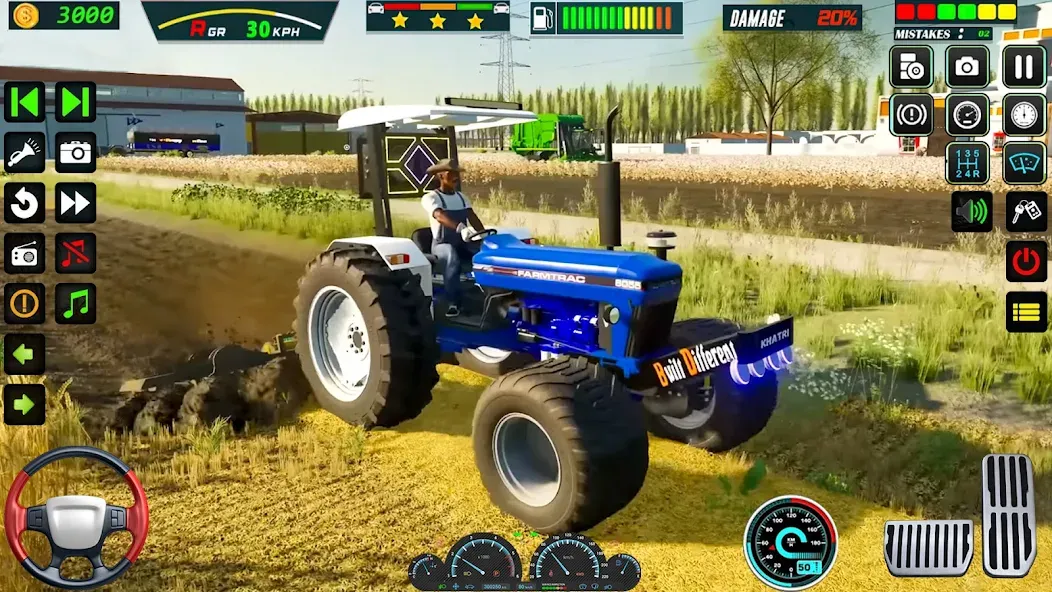 Скачать US Tractor Farming Games 3d взлом на бесконечные деньги + мод меню screen 5