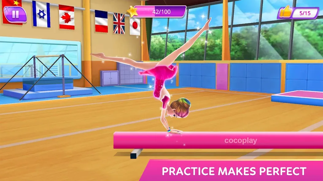 Скачать Gymnastics Superstar Star Girl взлом на бесконечные деньги + мод меню screen 4