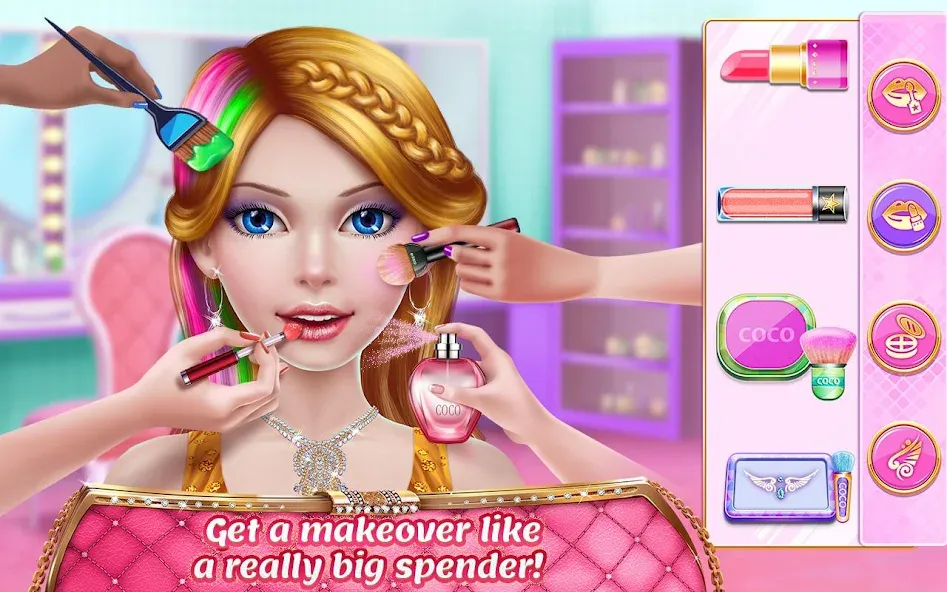 Скачать Rich Girl Mall — Shopping Game взлом на бесконечные деньги + мод меню screen 3