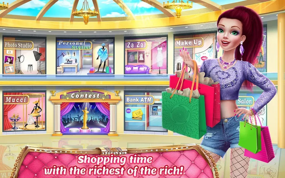 Скачать Rich Girl Mall — Shopping Game взлом на бесконечные деньги + мод меню screen 4