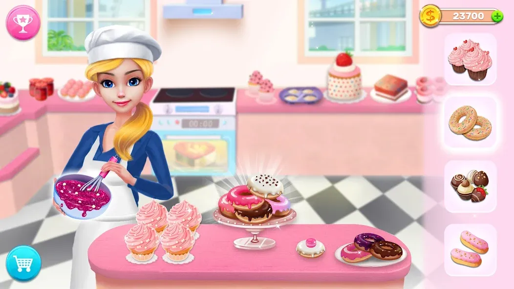 Скачать My Bakery Empire: Bake a Cake взлом на бесконечные деньги + мод меню screen 1