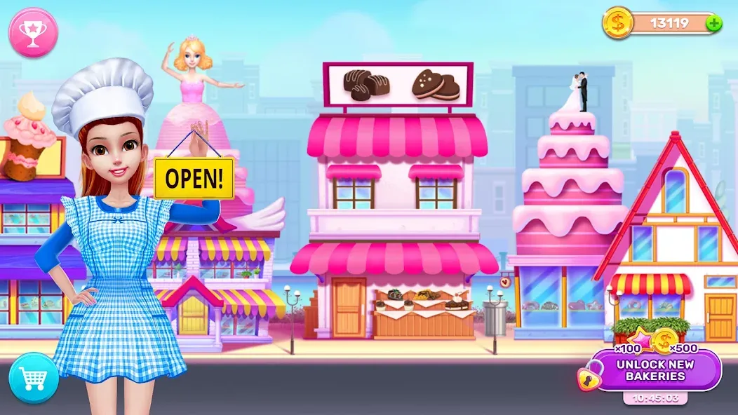 Скачать My Bakery Empire: Bake a Cake взлом на бесконечные деньги + мод меню screen 2